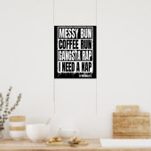 chaotischer Kaffeefluss Poster (Küche)