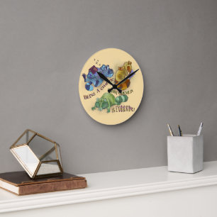 Chaotischer Müll-Gremlin, schlafende Waschbären Runde Wanduhr