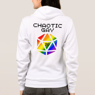Chaotischer Schwuler D20 – LGBTQ+ Pride DND Hoodie