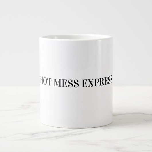 CHAOTISCHER ZUG EXPRESS Jumbo-Tasse (Vorderseite)