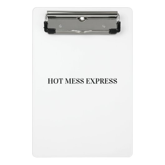 CHAOTISCHER ZUG EXPRESS MINI KLEMMBRETT (Vorderseite)