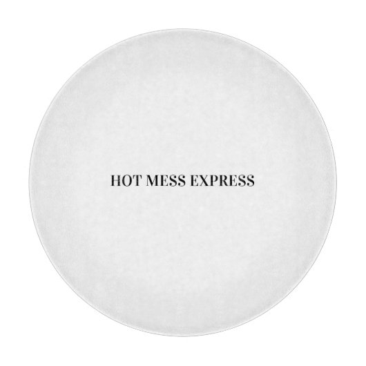 CHAOTISCHER ZUG EXPRESS SCHNEIDEBRETT (Vorderseite)