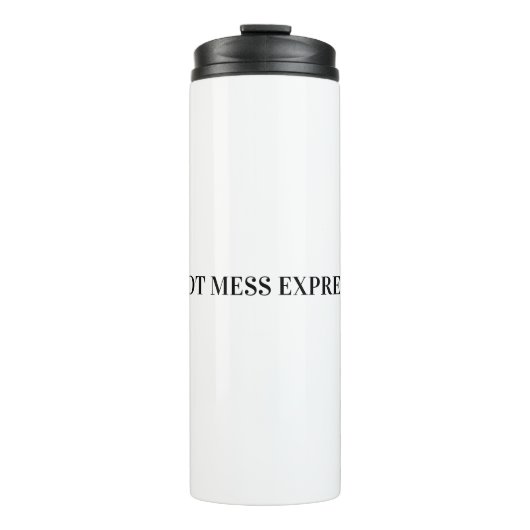 CHAOTISCHER ZUG EXPRESS THERMOSBECHER (Vorderseite)