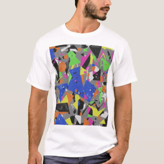 Chaotisches Anti-Design-Plakat | Überlappende Abst T-Shirt