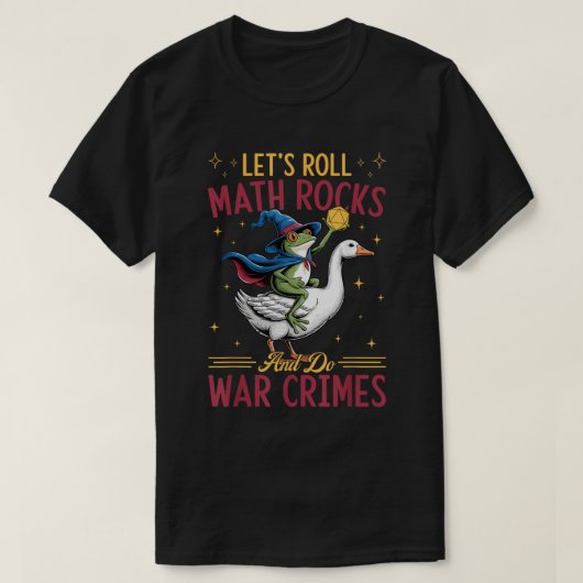 Chaotisches DnD-Frosch-Gans-Meme-Design T-Shirt (Design vorne)