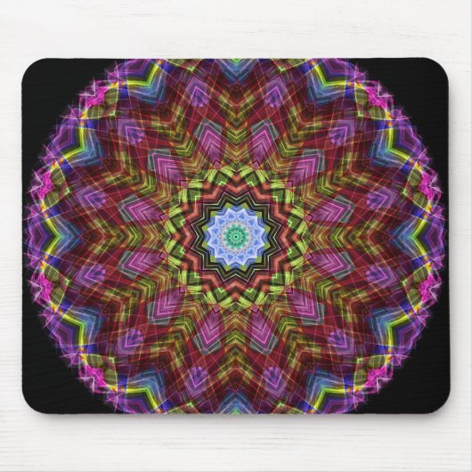 Chaotisches Stern-Kaleidoskop Mousepad (Vorne)