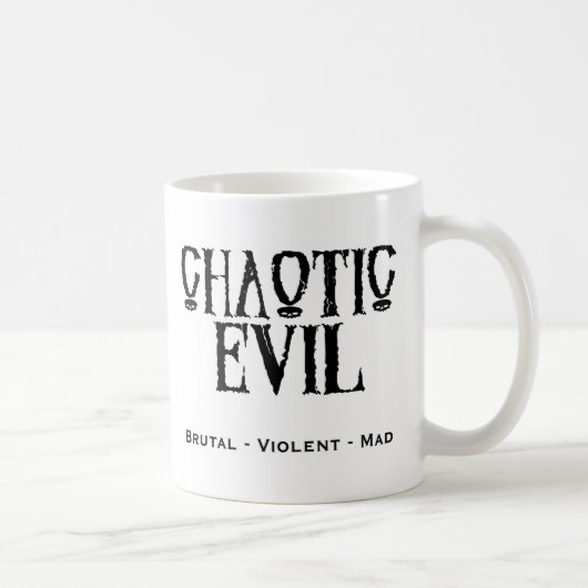 "Chaotisches Übel " Kaffeetasse (Rechts)