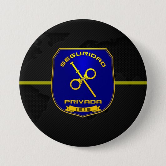 Chapa emblema Seguridad Privada España Button (Vorderseite)