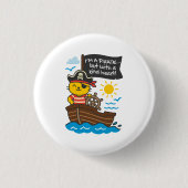Chapa gato pirata – Soy un pirata… ¡pero con buen  Button (Vorderseite)