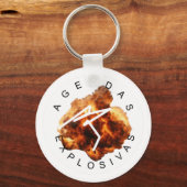 Chapa Iridiscente Explosiva Schlüsselanhänger (Vorderseite)