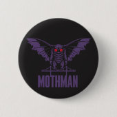 Chapa Mothman morado Button (Vorderseite)