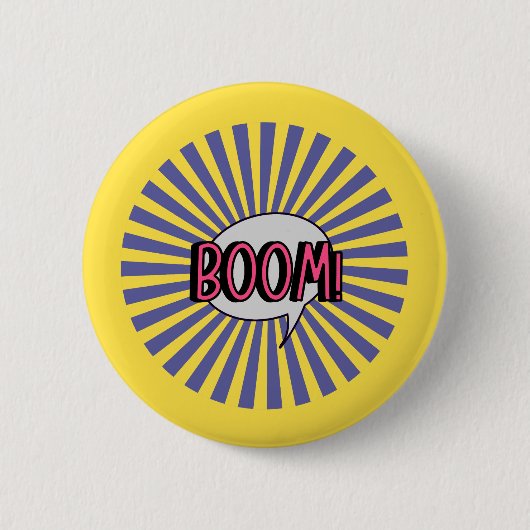 Chapa redonda Boom! Button (Vorderseite)