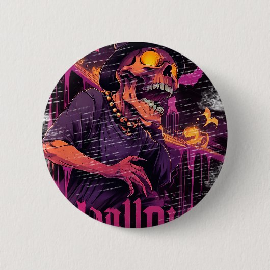 CHAPA REDONDA CALAVERA BUTTON (Vorderseite)