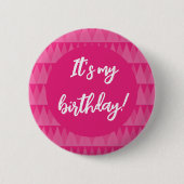 Chapa rosa cumpleaños button (Vorderseite)