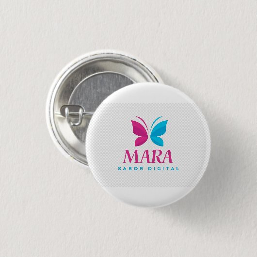 Chapa “Sabor Digital” – Mara Collection Button (Vorne & Hinten)