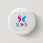 Chapa “Sabor Digital” – Mara Collection Button (Vorderseite)
