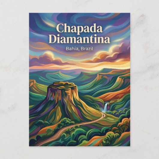 Chapada Diamantina Brasilien Postkarte (Vorderseite)