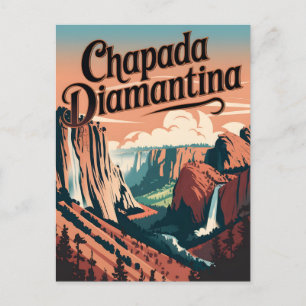Chapada Diamantina Brasilien Vintage Postkarte