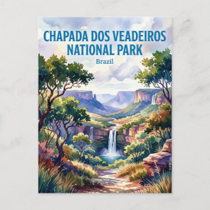 Chapada dos Veadeiros Nationalpark Brasilien Postkarte
