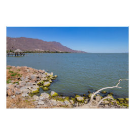 Chapala-See und Berge Fotodruck