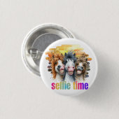 Chapas horse meme – funny horses on a selfie button (Vorne & Hinten)