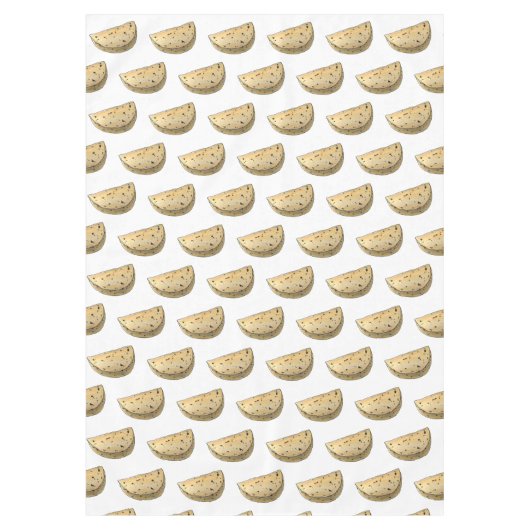 Chapati Roti India Indian Food Bread Flatbrett Tischdecke (Vorderseite)