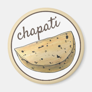 Chapati Roti Indian Food Bread Flatbrett Feinschme Magnet