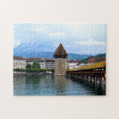 Chapel Bridge - Mt Pilatus - Luzern Switzerland Puzzle (Horizontal)