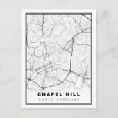 Chapel Hill Map Feiertagspostkarte (Vorderseite)