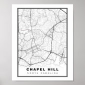 Chapel Hill Map Poster (Vorne)