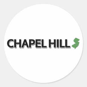 Chapel Hill, New-Jersey Runder Aufkleber