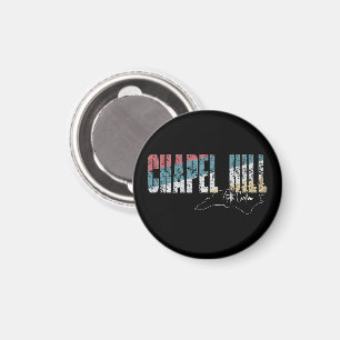 Chapel Hill North Carolina Cool Retro Wetter  Magnet