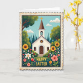 Chapel Spring Blooms Greeting Card Karte (Gelbe Blume)
