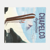 Chapelco Argentinien zum Skifahren Fleecedecke (Vorderseite (Horizontal))