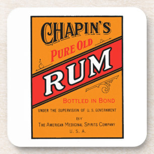 Chapins Pure Old Rum Etikett Untersetzer