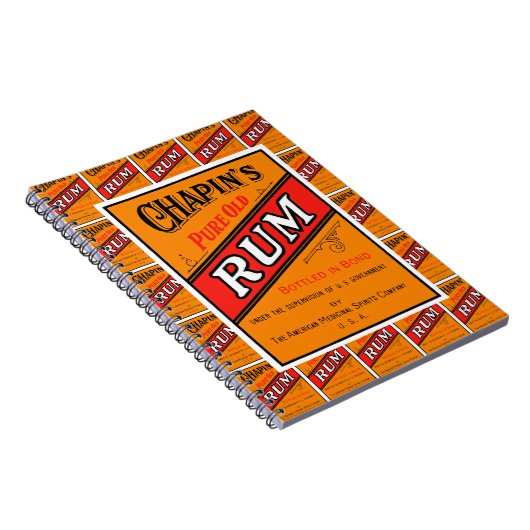 Chapins Rum-Label-Multiprint Notizblock (Rechte Seite)