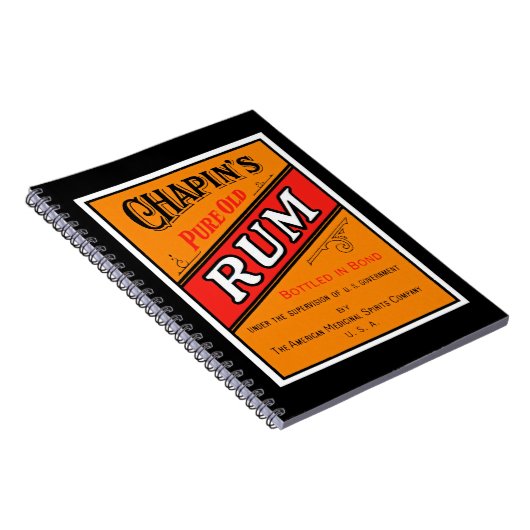 Chapins Rum-Label Notizblock (Rechte Seite)