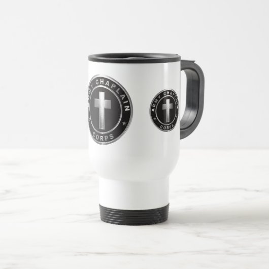 Chaplain Corps Army Veteran Reisebecher (VorderseiteRechts)
