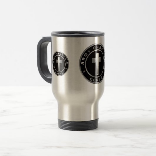 Chaplain Corps Army Veteran Reisebecher (Vorderseite Links)