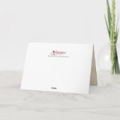 Chaplain Erntedank Gift Herbstlaube Feiertagskarte (Rückseite)