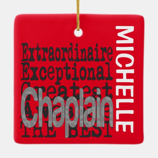 Chaplain Extraordinaire CUSTOM Keramikornament (Rückseite)