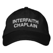 Chaplain-Interreligiös-bestickte Baseballkappe Bestickte Baseballkappe (Vorderseite)