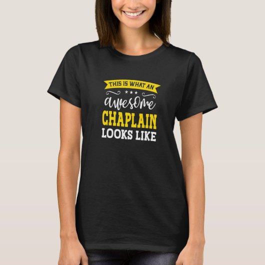 Chaplain Job Title Employee Funny Worker Professio T-Shirt (Vorderseite)