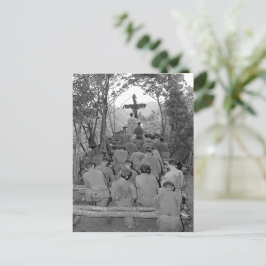 Chaplain Kenny Lynch führt_War Image Postkarte (Stehend Vorderseite)