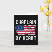 Chaplain US sa Flag Profession Retro Job Titel Karte (Gelbe Blume)