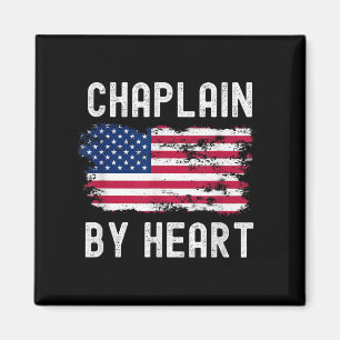 Chaplain US sa Flag Profession Retro Job Titel Magnet