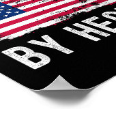 Chaplain US sa Flag Profession Retro Job Titel Poster (Ecke)