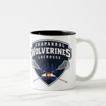 ChapLAX Wolverine-Schild Zwei-Ton Tasse