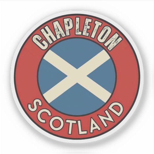 Chapleton, Schottland Aufkleber (Vorderseite)
