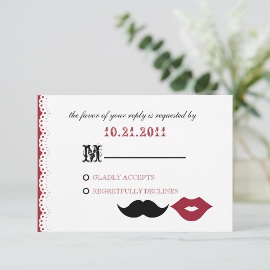 CHAPLIN - BARCELONA RSVP KARTE (Stehend Vorderseite)